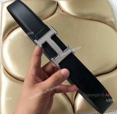 Hermes AAA+ Copy Belt - Full Diamond H buckle - Smooth Model